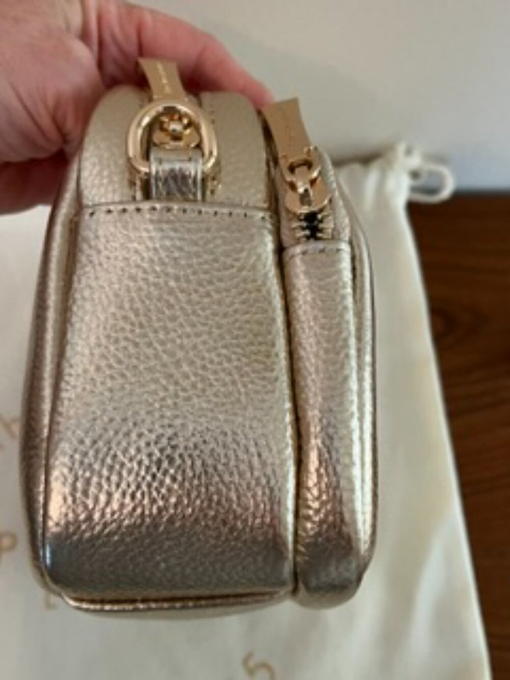 Pom Pom London Original Bag Gold Metallic - Picture 7 of 11